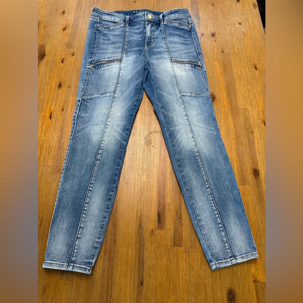 White House Black Market Blue Skinny Jeans